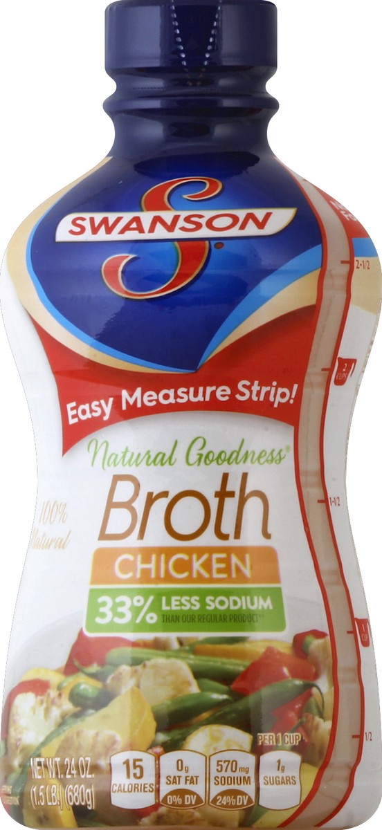 slide 2 of 2, Swanson Natural Goodness Chicken Broth, 24 oz