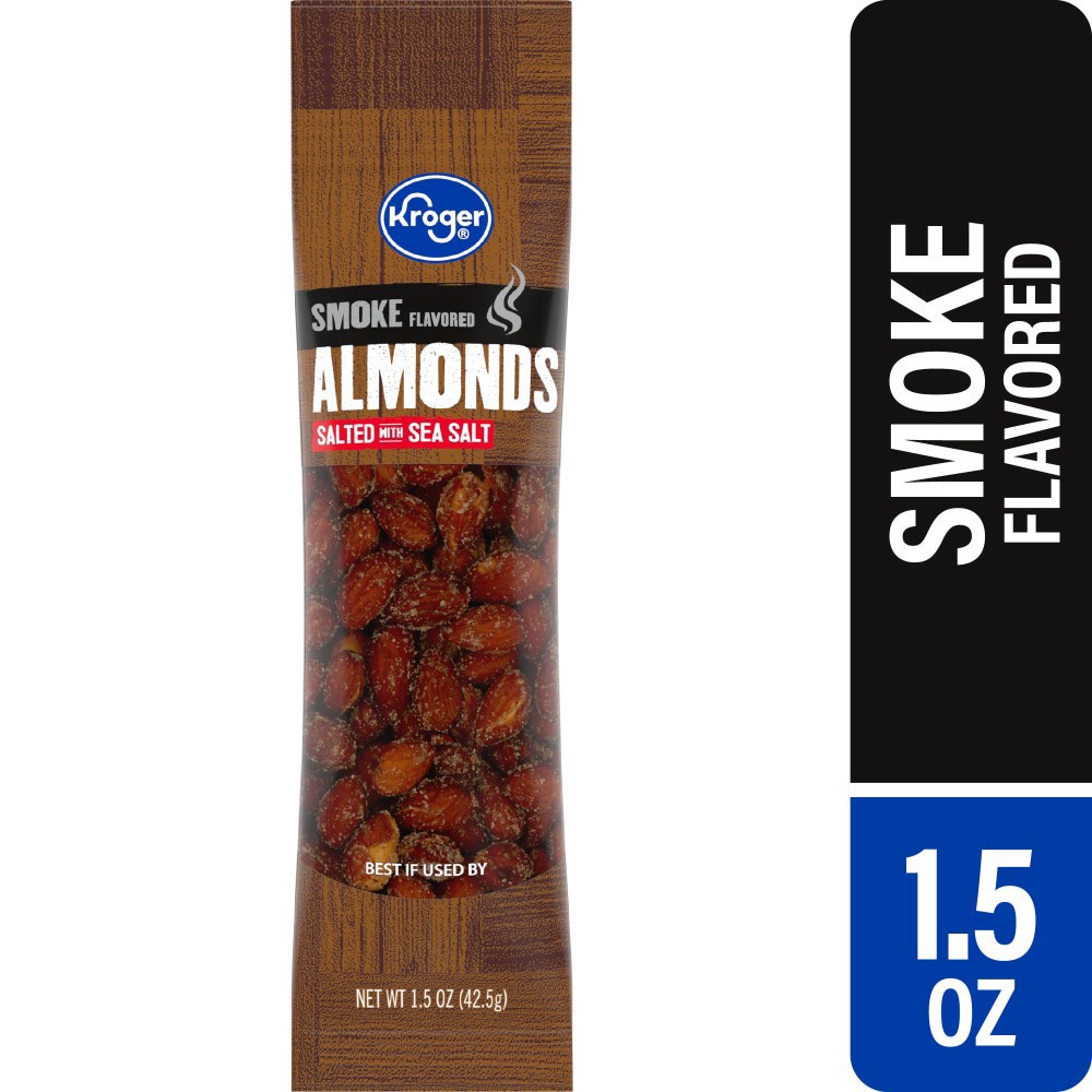 slide 2 of 4, Kroger® Salted Smoke Flavored Almonds, 1.5 oz