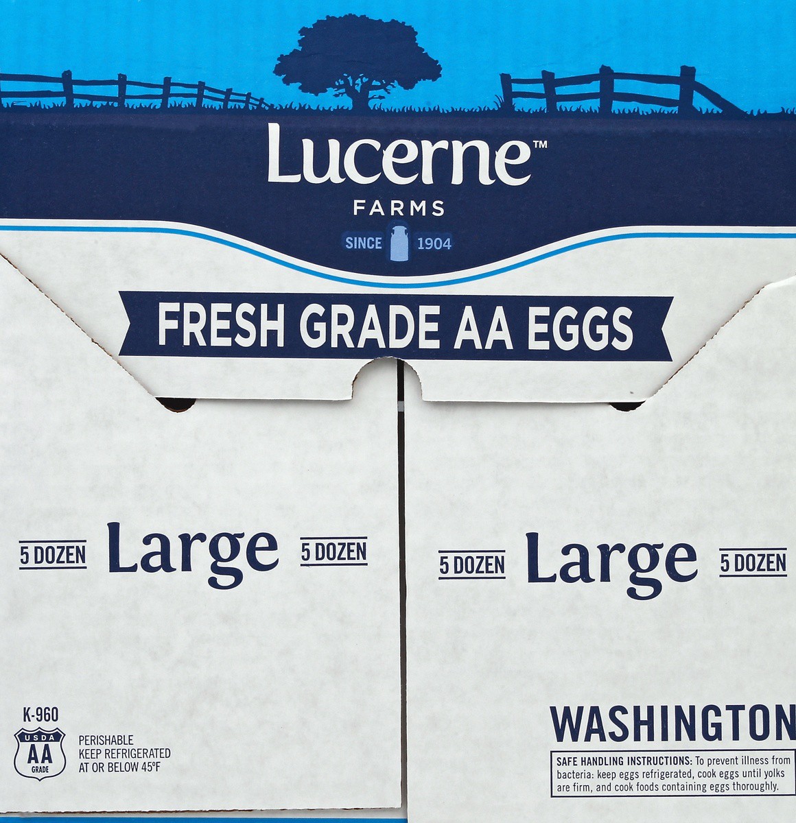 slide 2 of 4, Lucerne Dairy Farms Large Grade AA Eggs, 60 ct