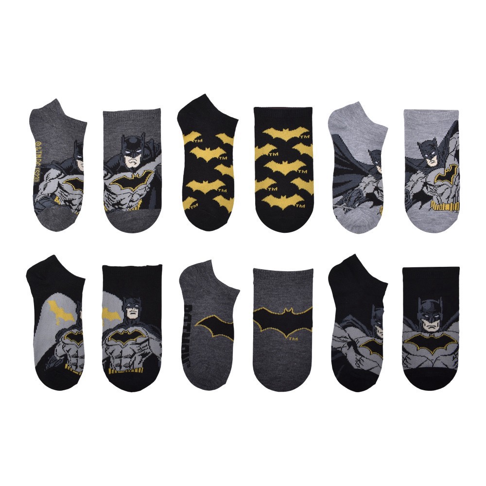 slide 1 of 6, Batman Gotham City Hero Boys Socks, 6 ct