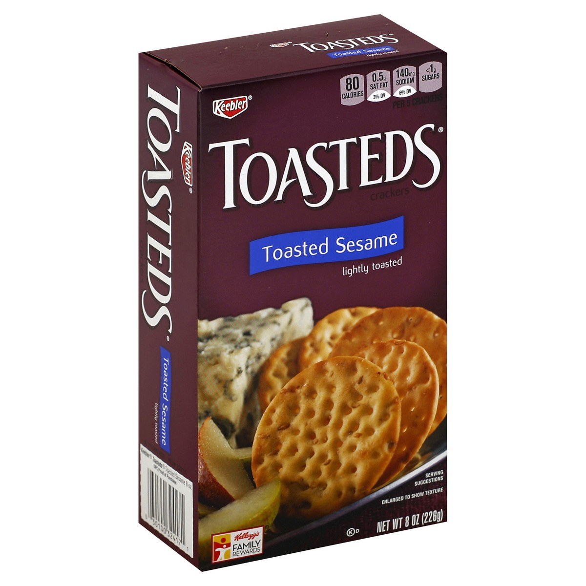 slide 7 of 8, Toasteds Crackers 8 oz, 8 oz