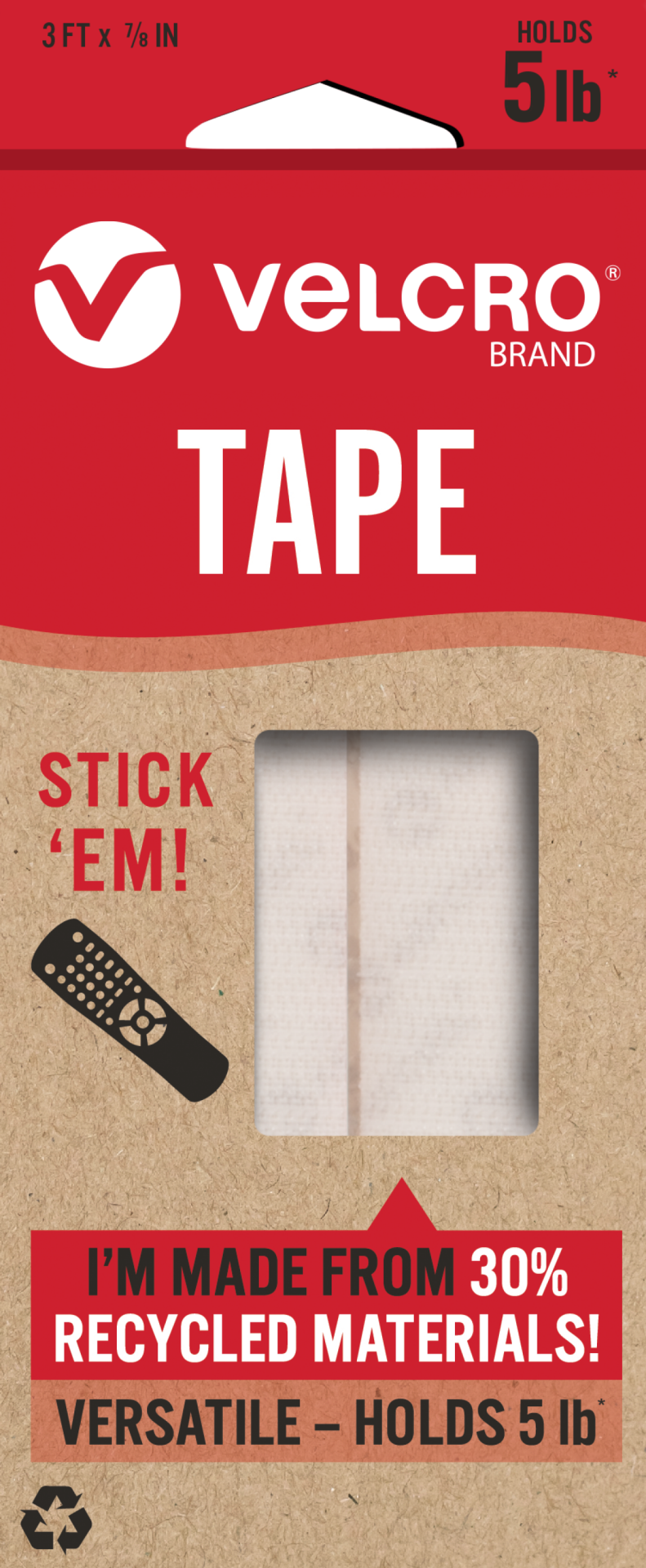 slide 1 of 1, VELCRO Brand Velcro Eco Velcro Tape, 1 ct