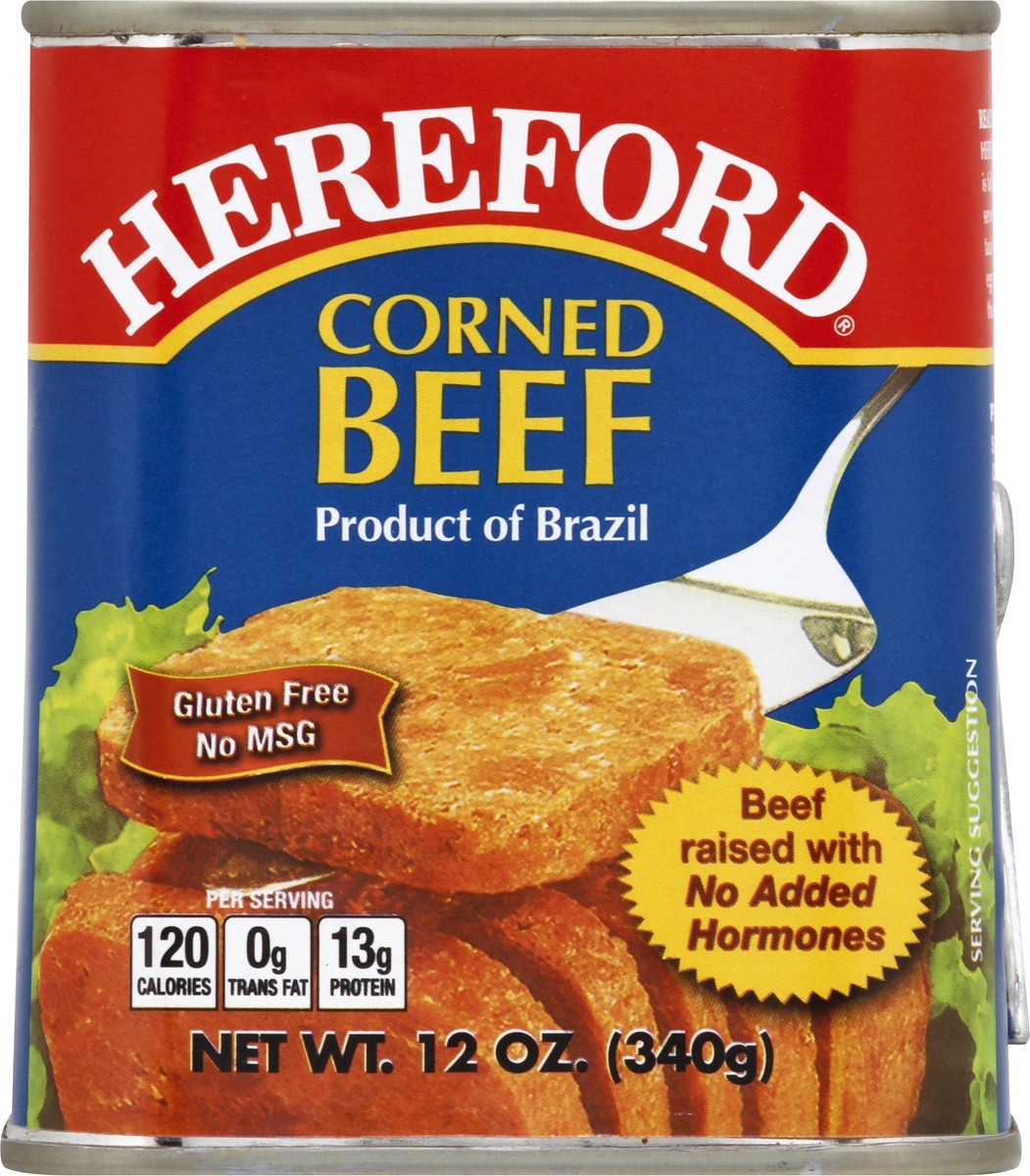 slide 5 of 9, Hereford Corned Beef, 12 oz