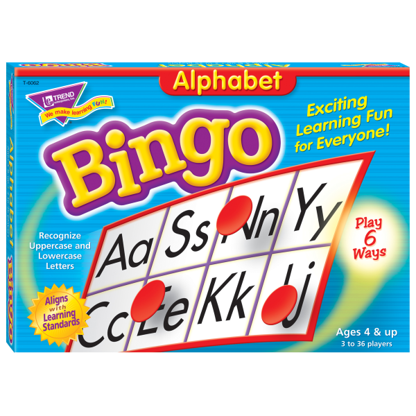 slide 1 of 8, TREND Bingo Game, Alphabet, 1 ct