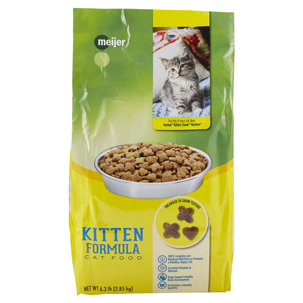 slide 1 of 1, Meijer Main Choice Kitten Formula, Kitten Food, 6.3 lb