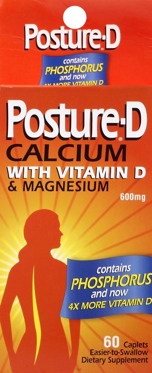 slide 5 of 6, Posture D Calcium 60 ea, 60 ct