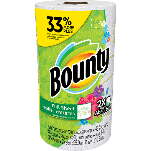 slide 3 of 8, Bounty Paper Towels 1 ea, 1 ct