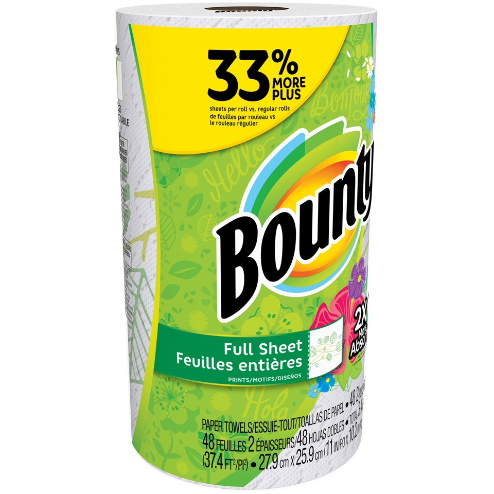 slide 1 of 8, Bounty Big Paper Towel Roll, 1 ct