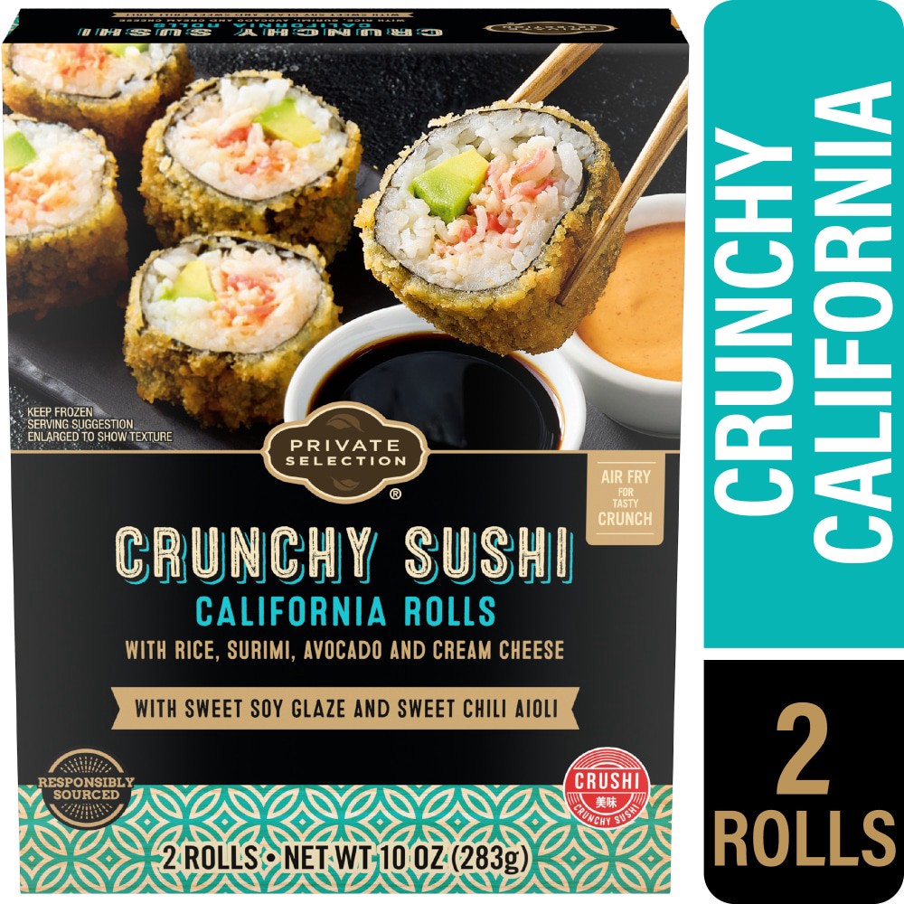 slide 1 of 3, Private Selection Crunchy Sushi California Rolls, 2 ct; 10 oz