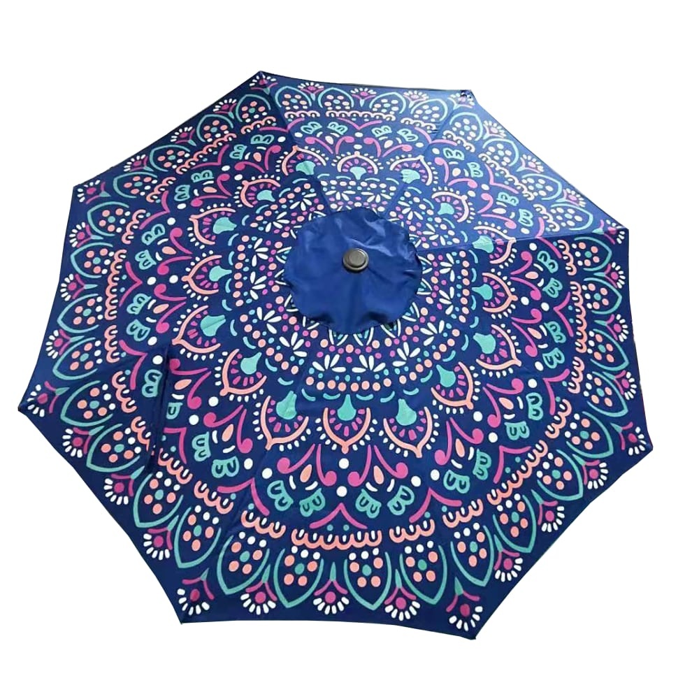 slide 1 of 1, Hd Designs Outdoors Market Umbrella - Medallion, 9 ft