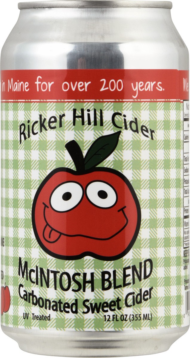 slide 12 of 13, Ricker Hill Cider Carbonated McIntosh Blend Sweet Cider 12 fl oz, 12 fl oz