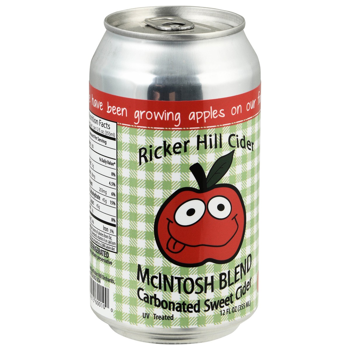 slide 2 of 13, Ricker Hill Cider Carbonated McIntosh Blend Sweet Cider 12 fl oz, 12 fl oz
