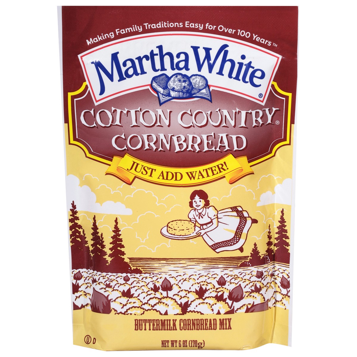 slide 1 of 9, Martha White Cotton Country Buttermilk Cornbread Mix 6 oz, 6 oz