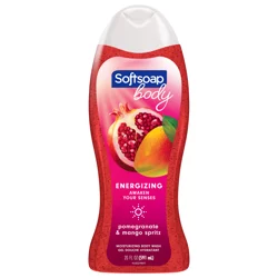 Softsoap Moisturizing Body Wash, Juicy Pomegranate and Mango - 20 fl oz