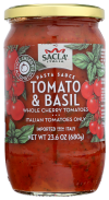 slide 1 of 1, Salclá Sacla Italia Whole Cherry Tomatoes & Basil Pasta Sause, 23.6 oz