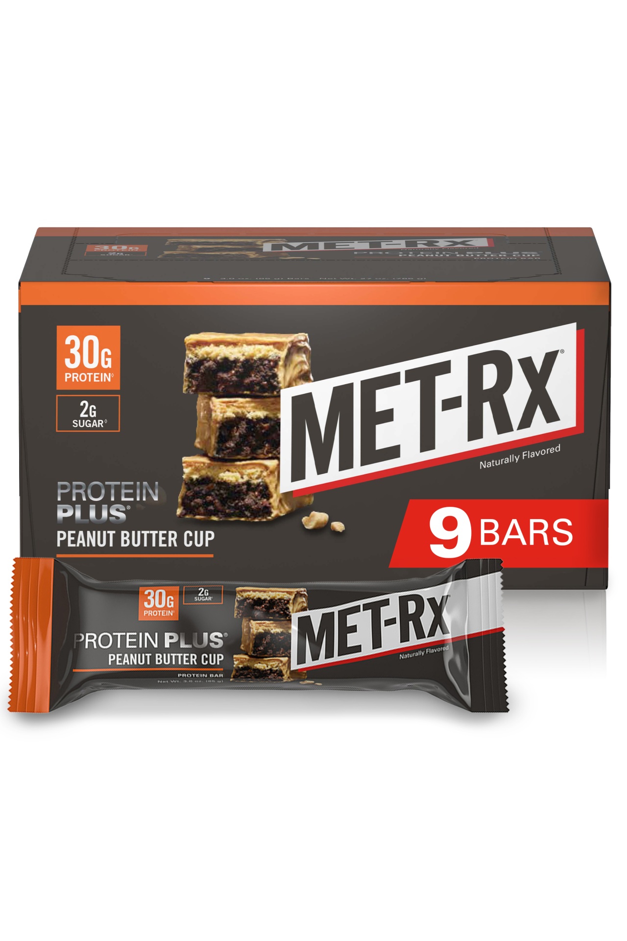 slide 1 of 1, MET-Rx Met-Rx Protein Plus Protein Bar Peanut Butter Cup, 3 oz