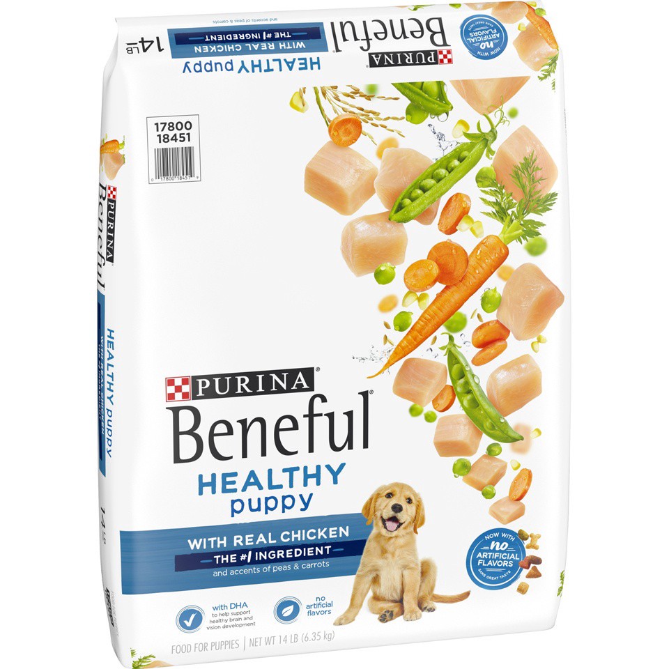 slide 5 of 9, Beneful Purina Beneful Healthy Puppy With Farm-Raised Chicken Dry Puppy Dog Food - 14 lb. Bag, 14 lb