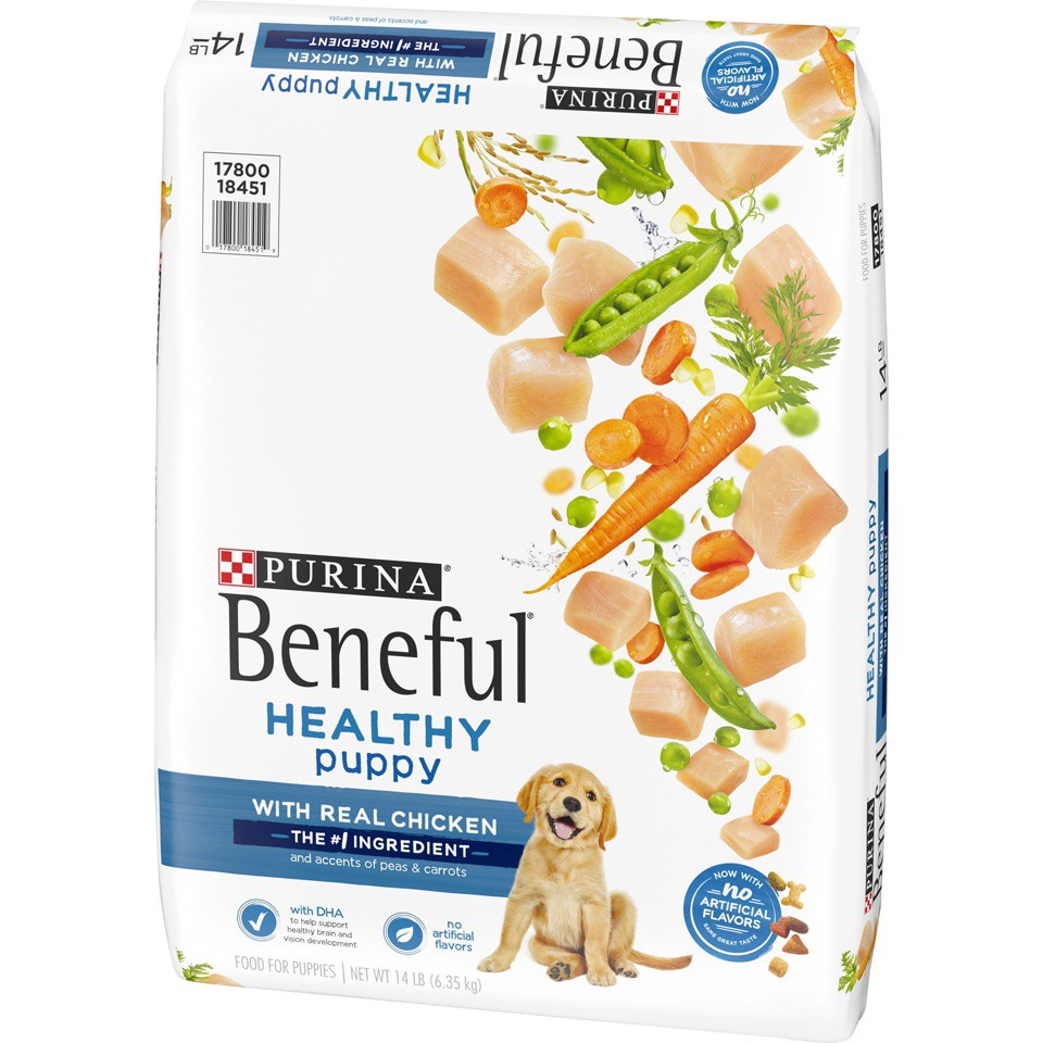 slide 6 of 9, Beneful Purina Beneful Healthy Puppy With Farm-Raised Chicken Dry Puppy Dog Food - 14 lb. Bag, 14 lb
