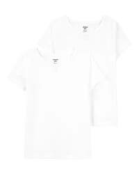 Carter's 2-Pack Cotton Undershirts White 6-6X