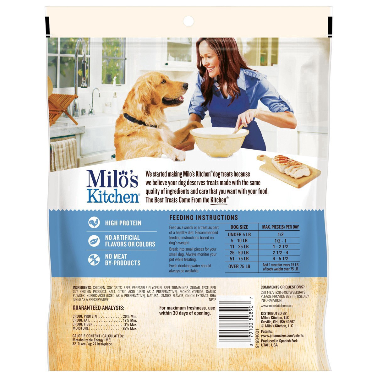 slide 21 of 23, Milo's Kitchen Dog Treat, 18 oz