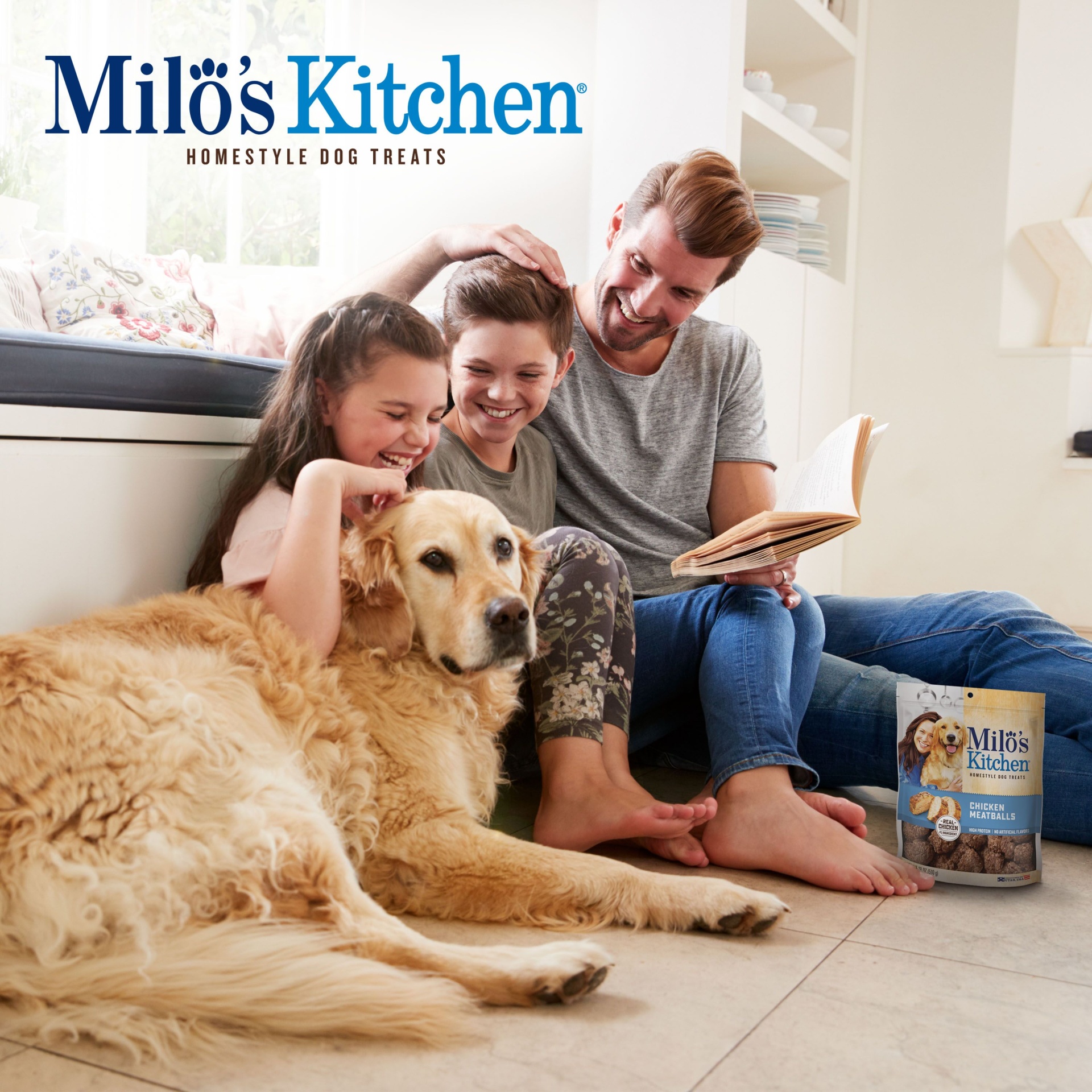 slide 7 of 7, Milo's Kitchen Home-Style Dog Treats Chicken Meatballs, 18 oz