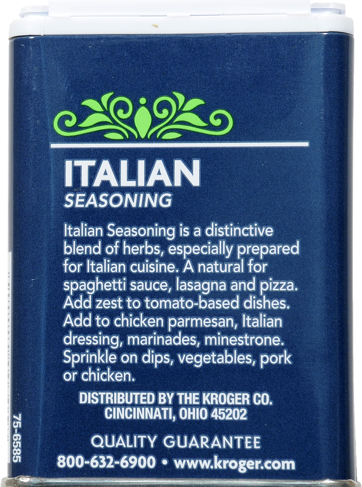 slide 2 of 2, Kroger Italian Seasoning, 0.71 oz