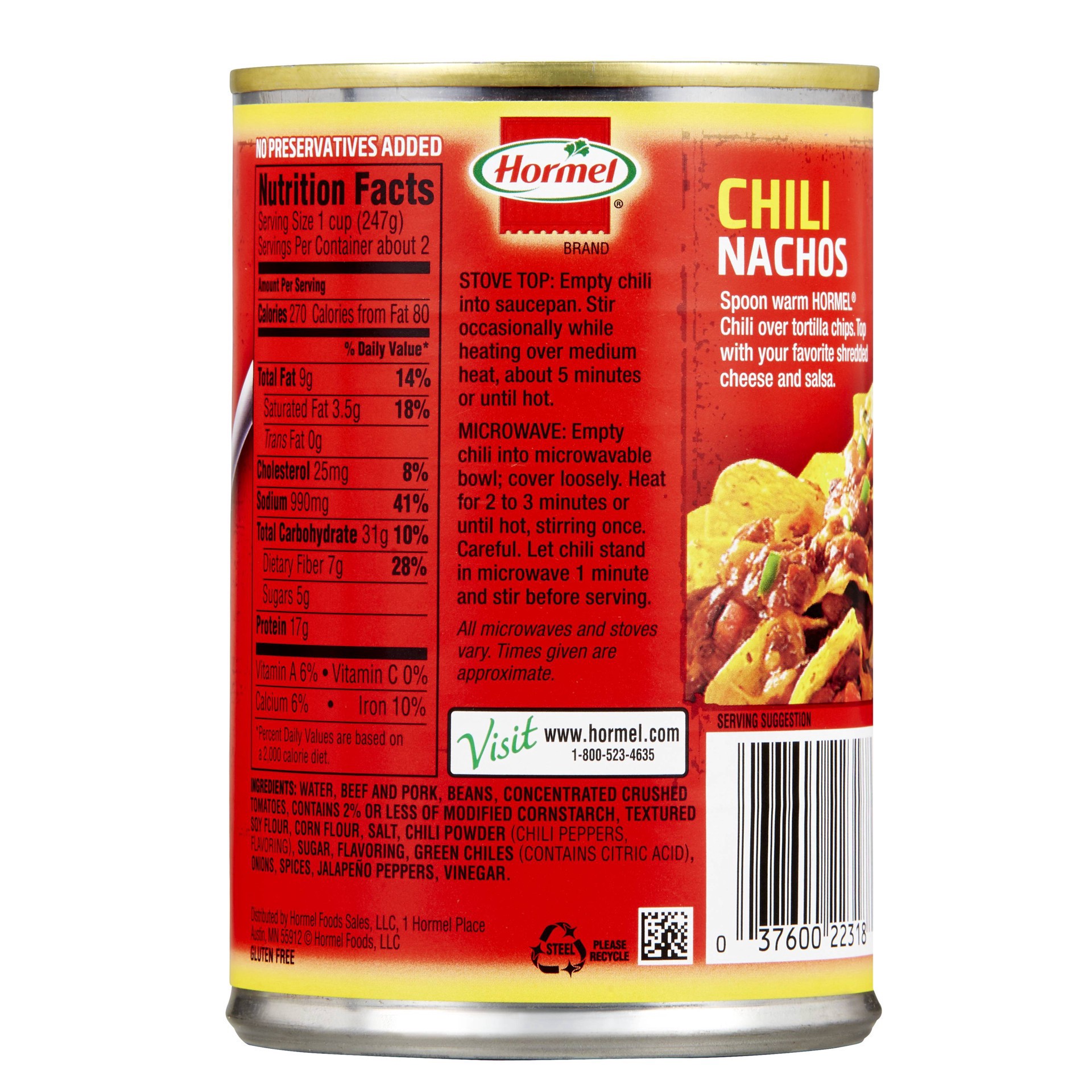 slide 10 of 17, Hormel with Beans Chili 15 oz, 15 oz