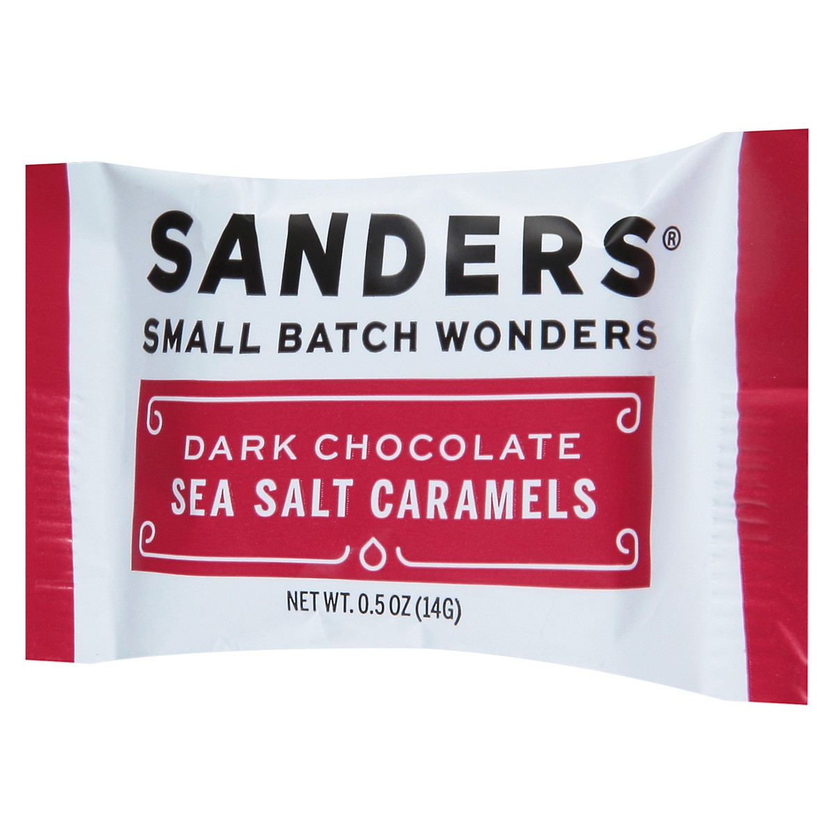 slide 2 of 12, Sanders Dark Chocolate Sea Salt Caramels 0.5 oz, 0.5 oz