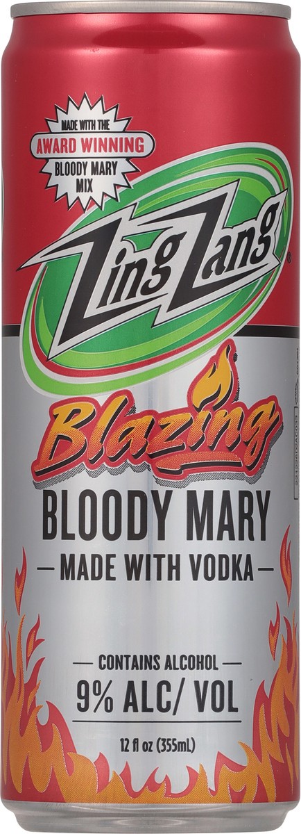 slide 7 of 9, Zing Zang Bloody Mary, Blazing - 12 fl oz, 12 fl oz
