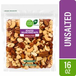 MIXED NUTS UNSALTED AND ROASTED - SIMPLE TRUTH - 16 OZ
