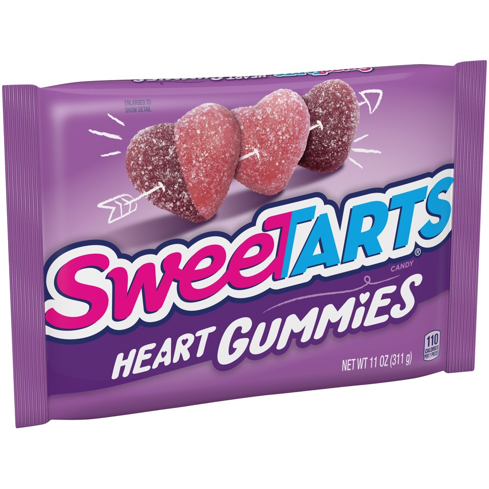 slide 2 of 8, SweeTARTS Valentine's Heart Gummies, 11 oz