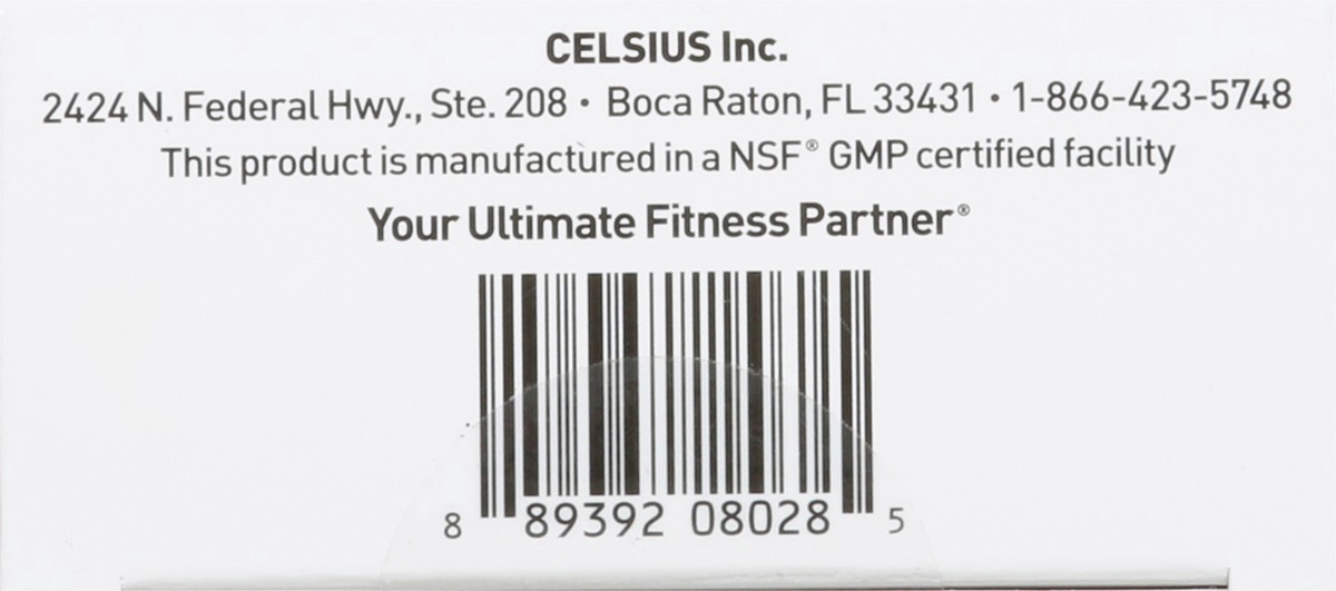 slide 7 of 9, CELSIUS Heat Berry Blast Powder Sticks 14 ea, 14 ct
