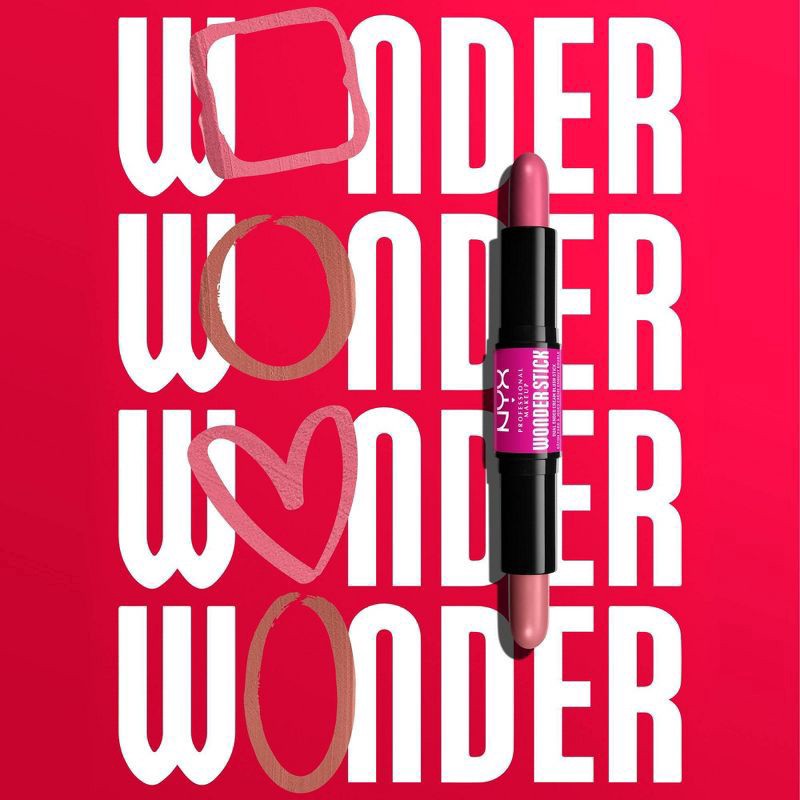 slide 6 of 10, NYX Professional Makeup Wonder Stick Cream Blush Light Peach + Baby Pink, 1 ct