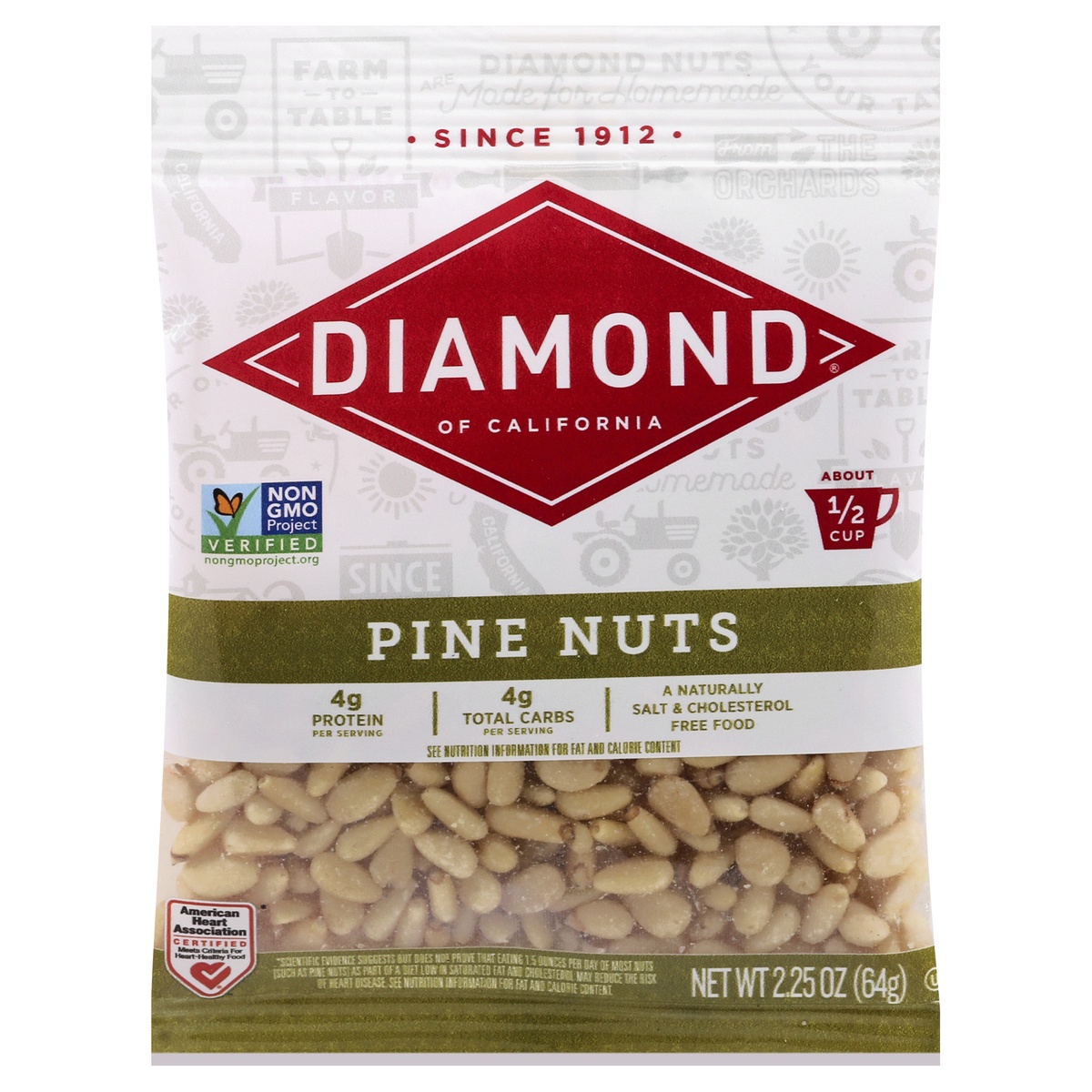 slide 1 of 9, Diamond Pine Nuts 2.25 oz, 