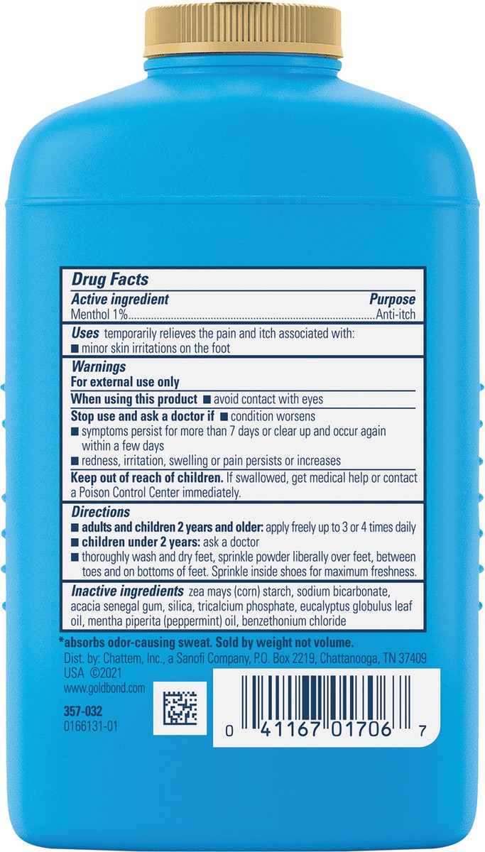 slide 5 of 7, Gold Bond Medicated Foot Powder 4 oz, 4 oz