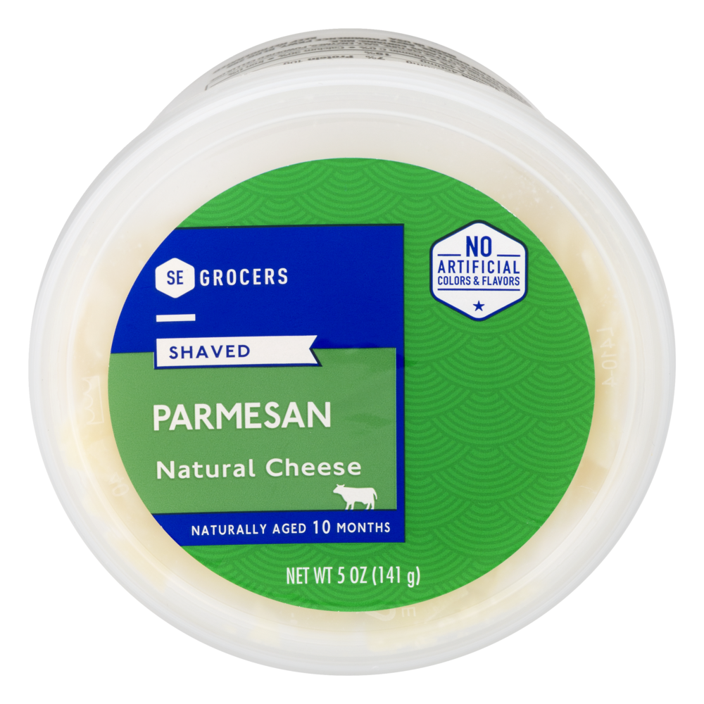 slide 1 of 1, SE Grocers Shaved Parmesan Natural Cheese, 5 oz