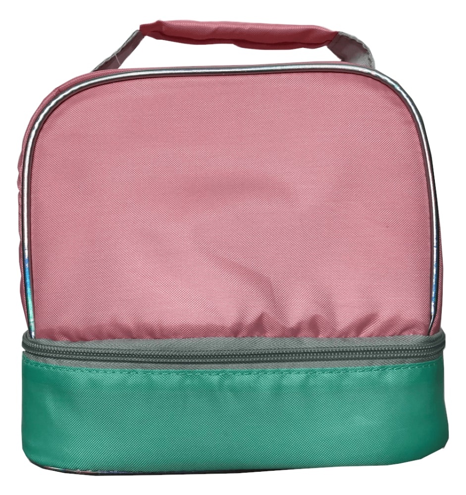 slide 1 of 1, Everyday Living Color Block Pink & Green Lunch Box, 1 ct