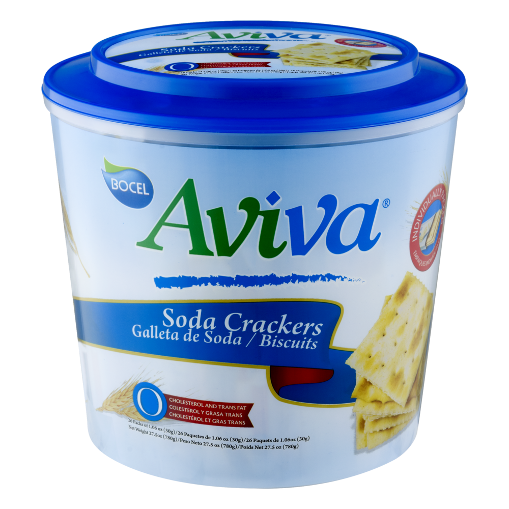 slide 1 of 1, Activia Soda Crackers N/S, 27.3 oz