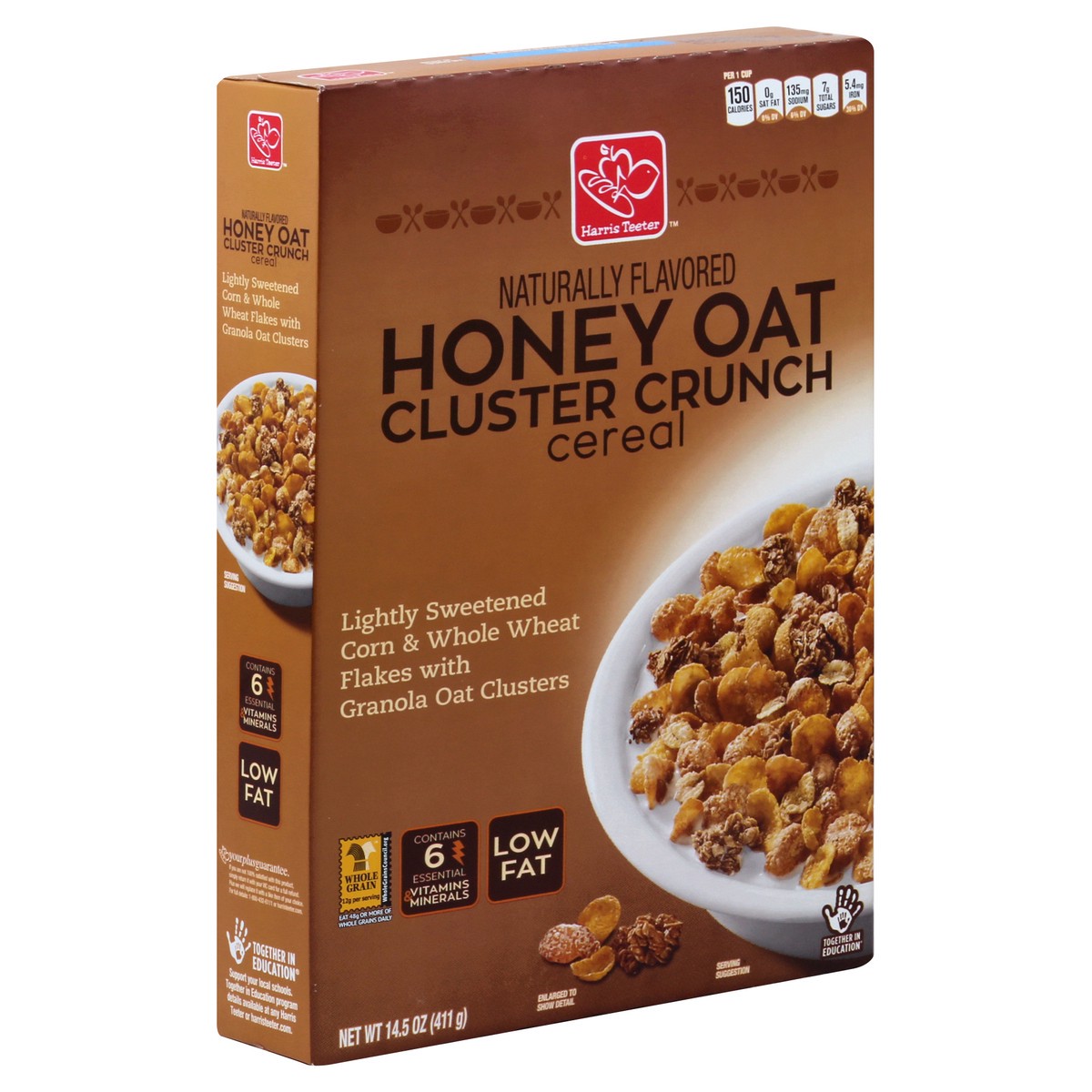 slide 6 of 6, Harris Teeter Hny Oat Cluster Crunch, 14.5 oz