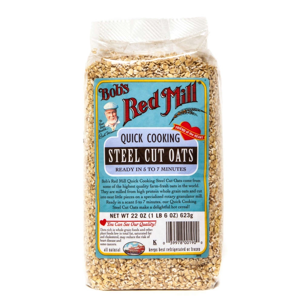 slide 1 of 1, Bob's Red Mill Quick Cooking Steel Cut Oats, 22 oz