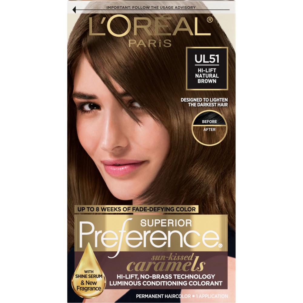 slide 1 of 8, L'Oréal Paris Superior Preference Sun-Kissed Caramels - Hi-Lift Natural Brown, 1 ct