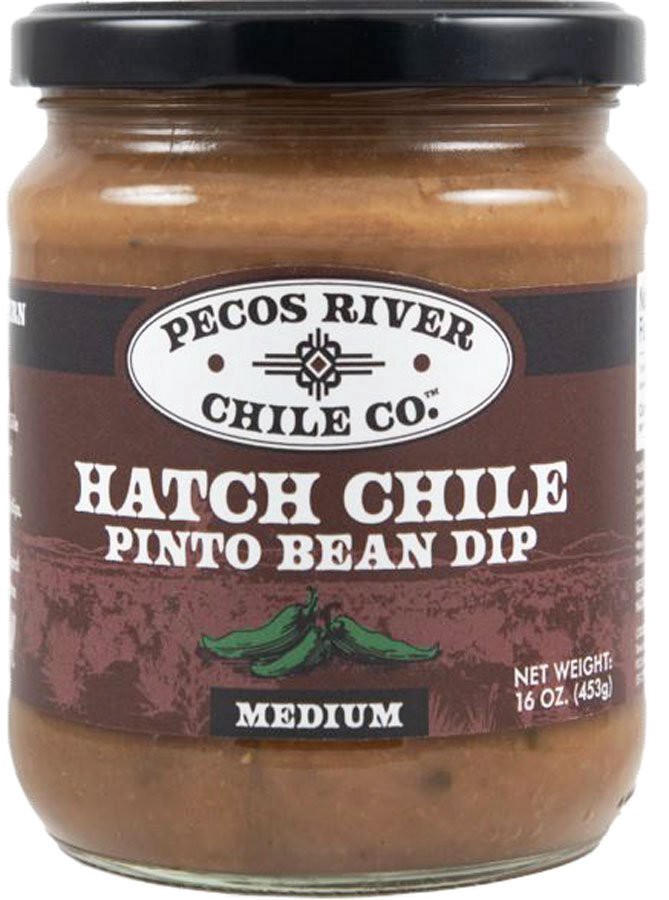 slide 1 of 1, Pecos River Chile Co. Medium Hatch Chile Pinto Bean Dip, 16 oz