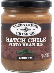 Pecos River Chile Co. Medium Hatch Chile Pinto Bean Dip