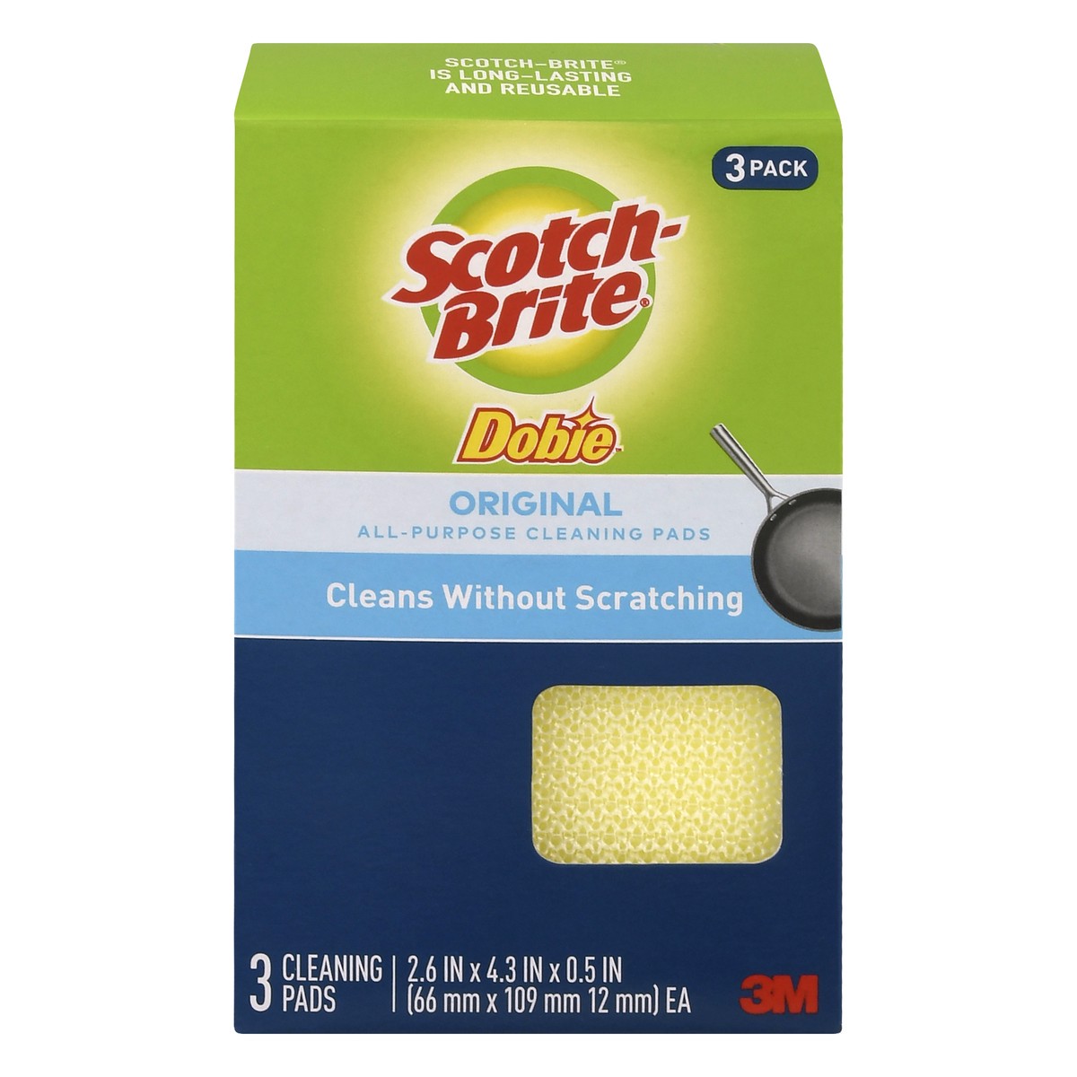 slide 1 of 11, Scotch-Brite Original 3 Pack Cleaning Pads 3 ea, 3 ct