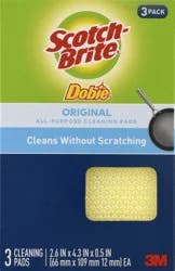 Scotch-Brite Dobie Original Cleaning Pads 3 Each