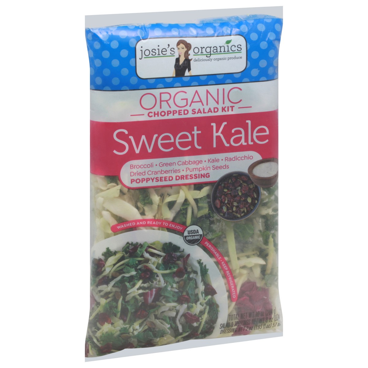 slide 7 of 9, Josie's Organics Organic Sweet Kale Chopped Salad Kit 10 oz, 1 ct