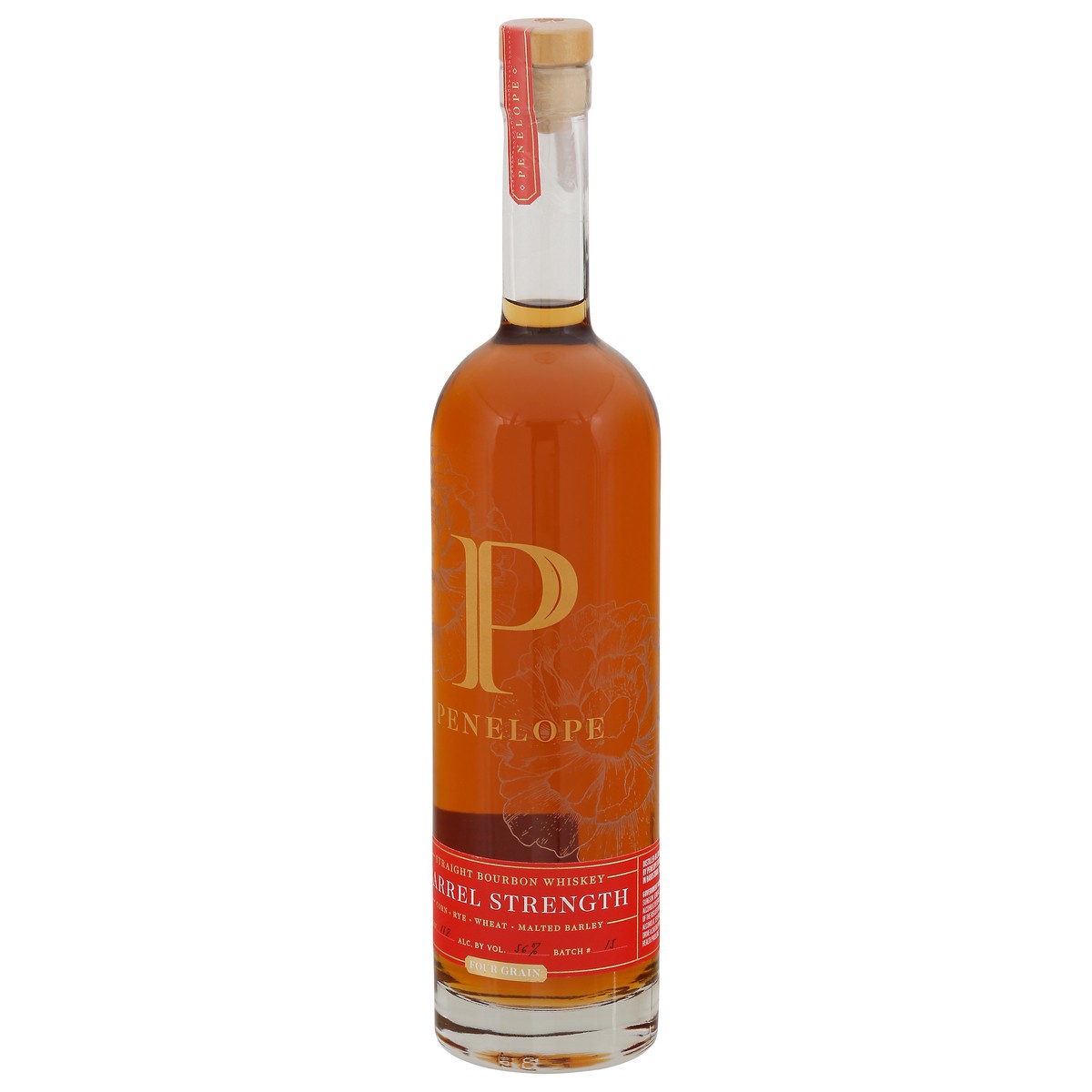 slide 4 of 9, Penelope Barrel Strength Four Grain Straight Bourbon Whiskey 750 mg, 750 ml