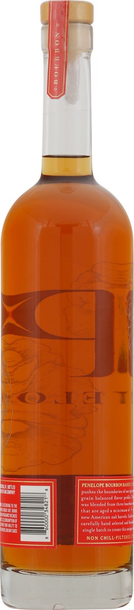 slide 7 of 9, Penelope Barrel Strength Four Grain Straight Bourbon Whiskey 750 mg, 750 ml