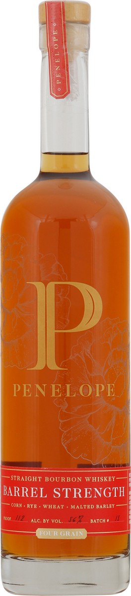 slide 3 of 9, Penelope Barrel Strength Four Grain Straight Bourbon Whiskey 750 mg, 750 ml
