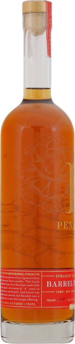 slide 8 of 9, Penelope Barrel Strength Four Grain Straight Bourbon Whiskey 750 mg, 750 ml